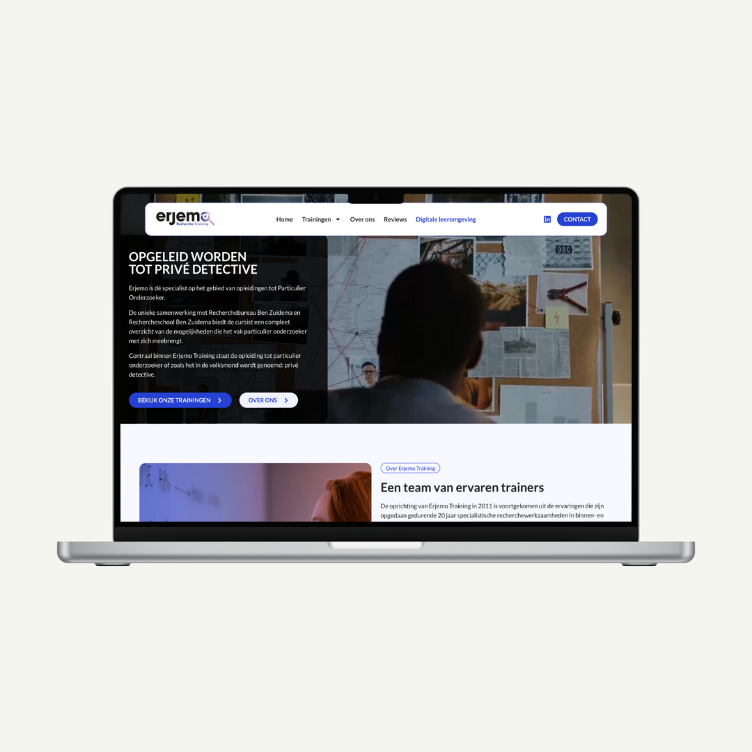 Webdesign voor Erjemo Training